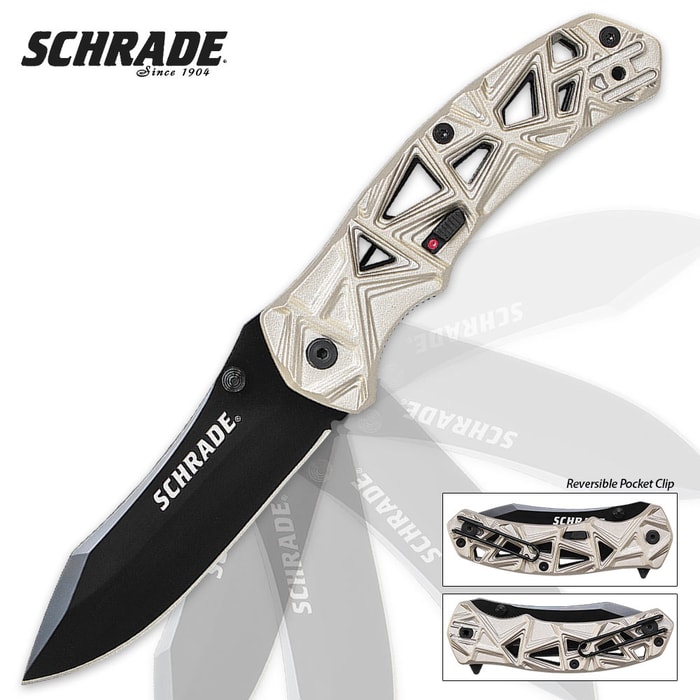 Schrade Shizzle Assisted Opening Champagne Pocket Knife
