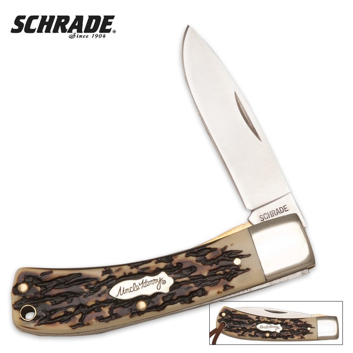 Schrade Uncle Henry Staglon Special Edition Bruin Folding Knife
