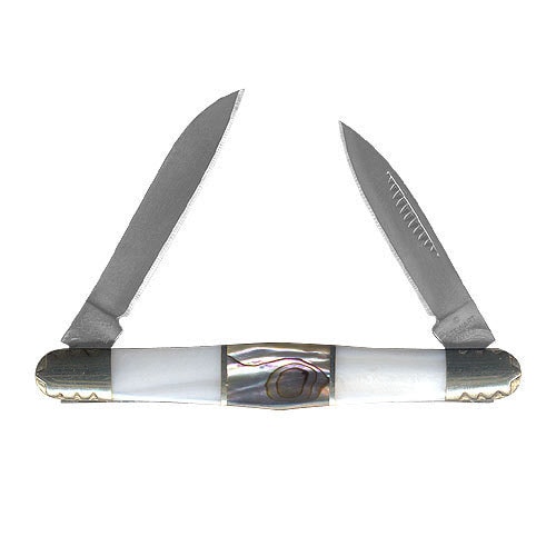 Schrade Custom Uncle Henry Pearl Abalone Folding Knife