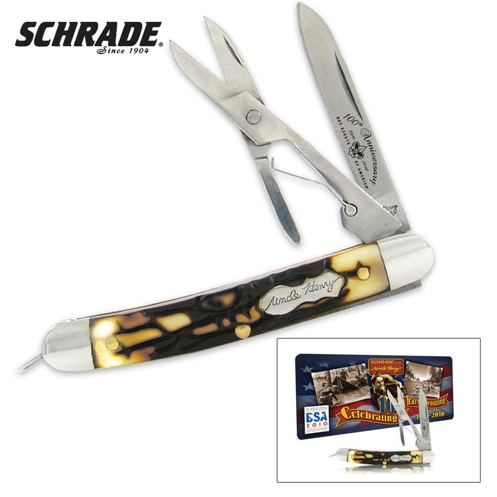 Schrade Boy Scouts of America Gampler 100th Anniversary Tin