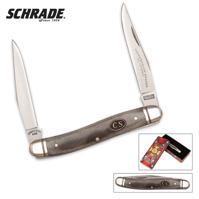 Schrade Civil War Anniversary Muskrat Folding Knife