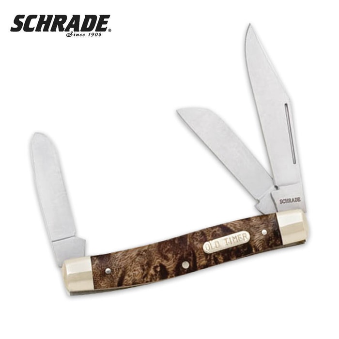 Schrade Senior Iron Wood Folding Knife