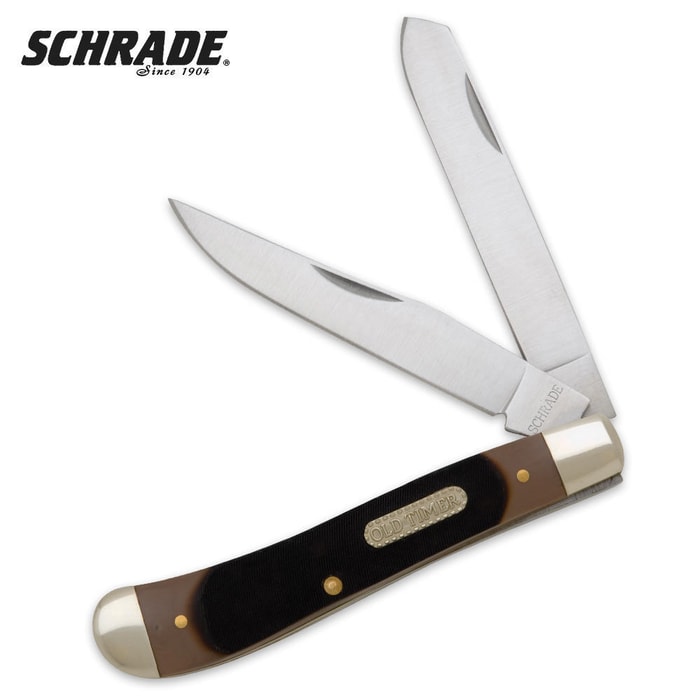Schrade Gunstock Trapper Folding Knife