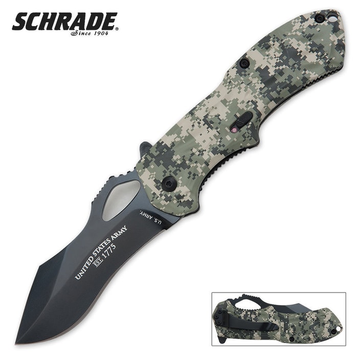 Schrade U.S. Army Digital Camo Tactical Folding Knife