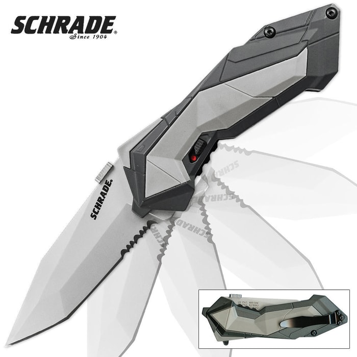 Schrade Magic Assisted Open Liner Lock Pocket Knife Grey