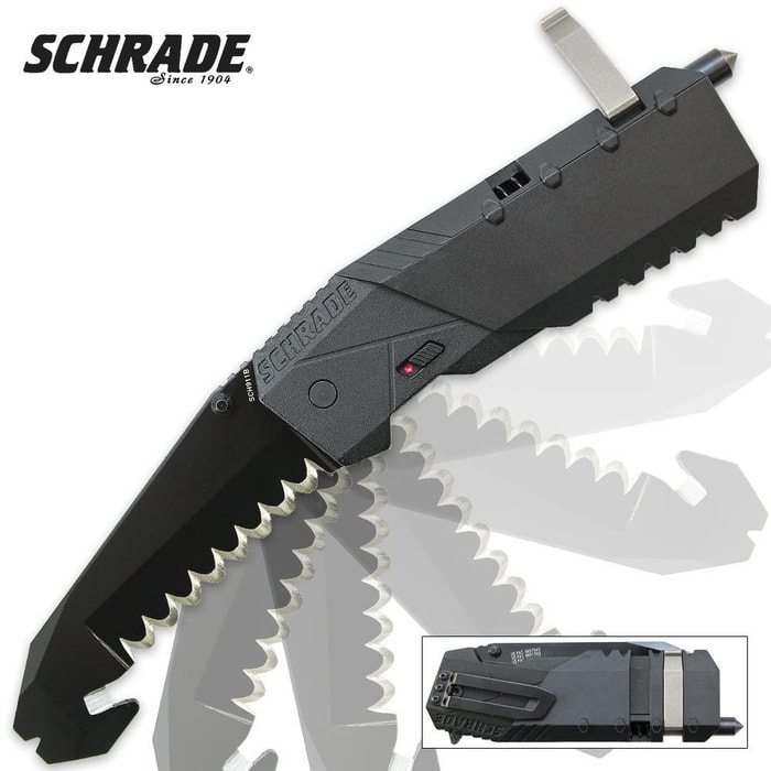Schrade Professional Assisted Open Rescue Tool Black