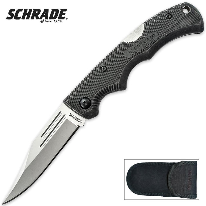 Schrade Old Timer Safe-T-Grip Plain Clip Point Pocket Knife
