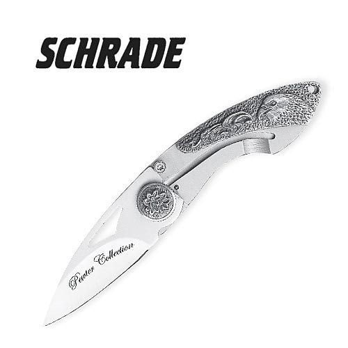 Schrade Pewter Wildlife Eagle Folding Knife