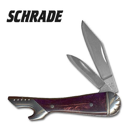 Schrade Purple Swirl Leg Folding Knife
