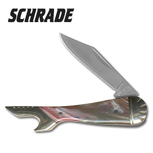 Schrade Purple Swirl Single Blade Leg Folding Knife