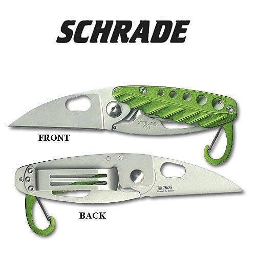 Schrade Simon Green Lockback Folding Knife
