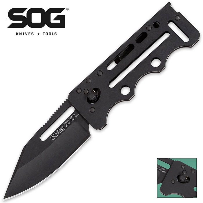 SOG Access Card 2.0 Black Folding Knife