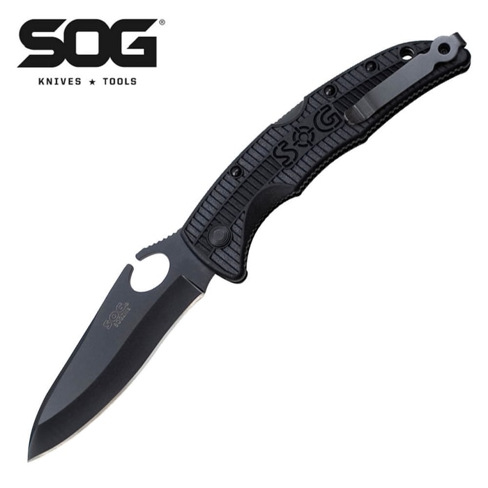 SOG Small Black Tini SOGZilla Folding Knife