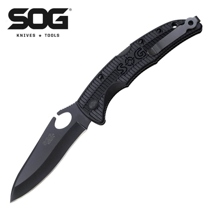 SOG Black Tini Large SOGZilla Folding Knife