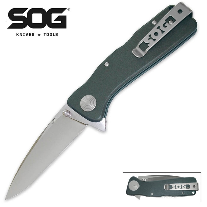 SOG Twitch Extra Large with Graphite Handle Folding Knife