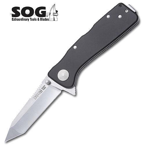 SOG Twitch XL Black Tanto Folding Knife