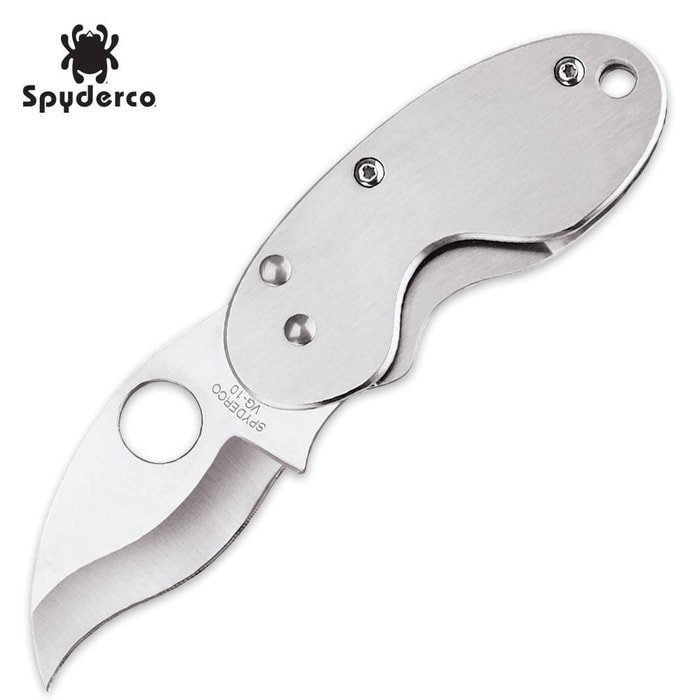 Spyderco® Cricket Pocket Knife Stainless Steel Plain