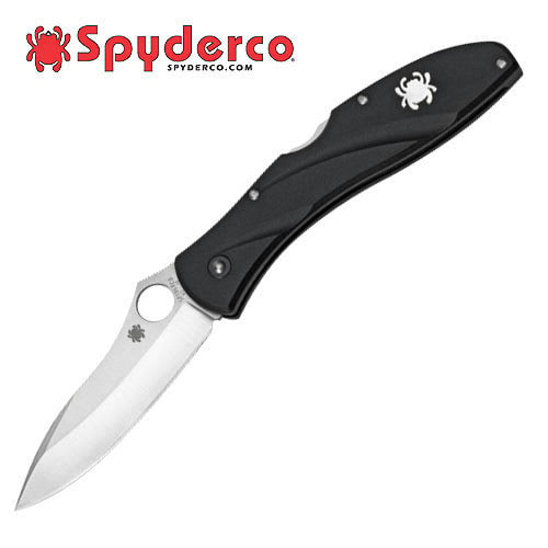 Spyderco Centofante 3 Black Fiberglass Folding Knife