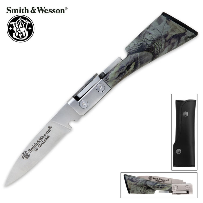Smith & Wesson Camo Shotgun Folding Knife