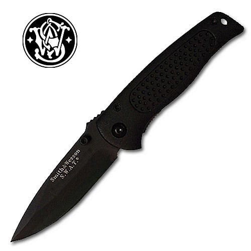 Smith & Wesson Baby Swat Plain Black Folding Knife
