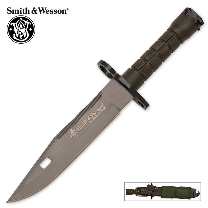 Smith & Wesson Special Ops M9 Bayonet Knife & Sheath