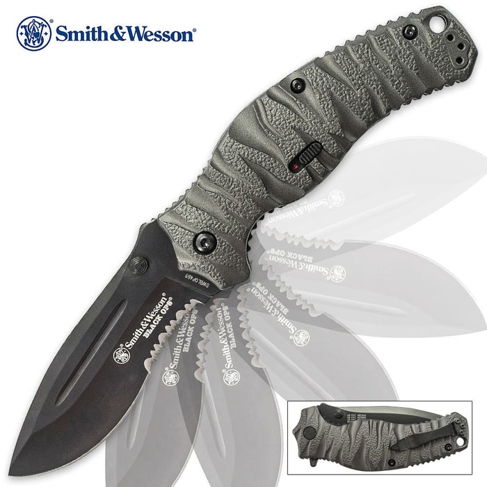 Smith & Wesson Black Ops 4 Assisted Opening Pocket Knife