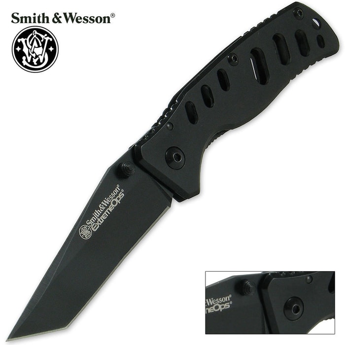 Smith & Wesson CK10 Extreme Ops Tactical Folding Knife Black