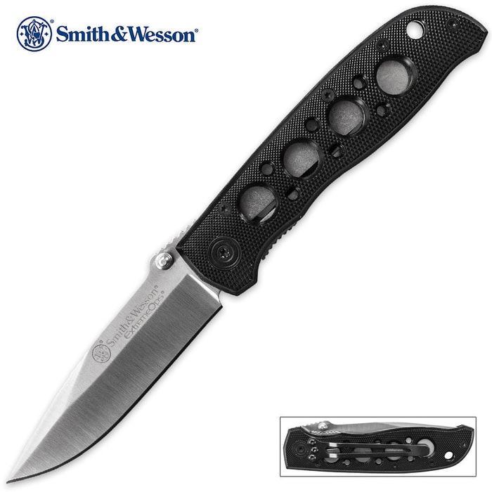 Smith & Wesson Extreme Ops Pocket Knife Black