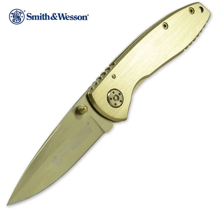 Smith & Wesson Gold Executive Pocket Knife
