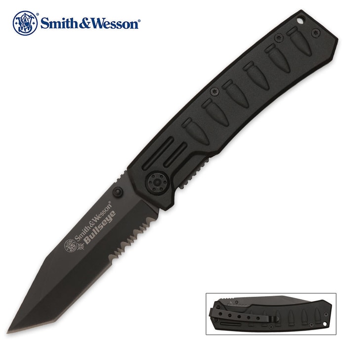 Smith & Wesson Bullseye Pocket Knife Tanto