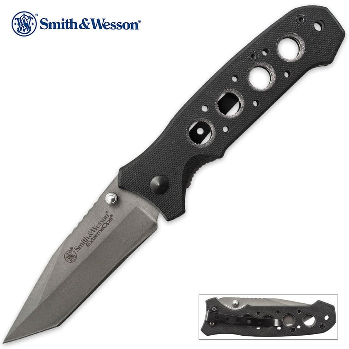 Smith & Wesson Extreme Ops Tanto Pocket Knife