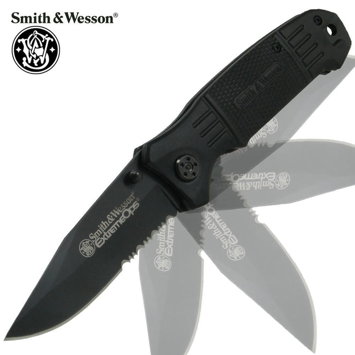 Smith & Wesson Serrated Extreme Ops SWEX2S Folding Knife