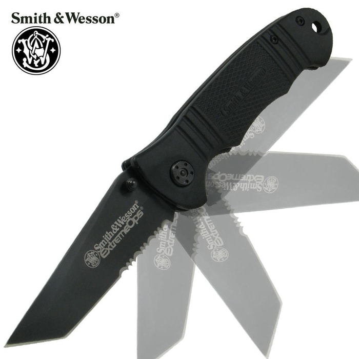 Smith & Wesson Serrated Tanto Extreme Ops SWEX2TS Folding Knife