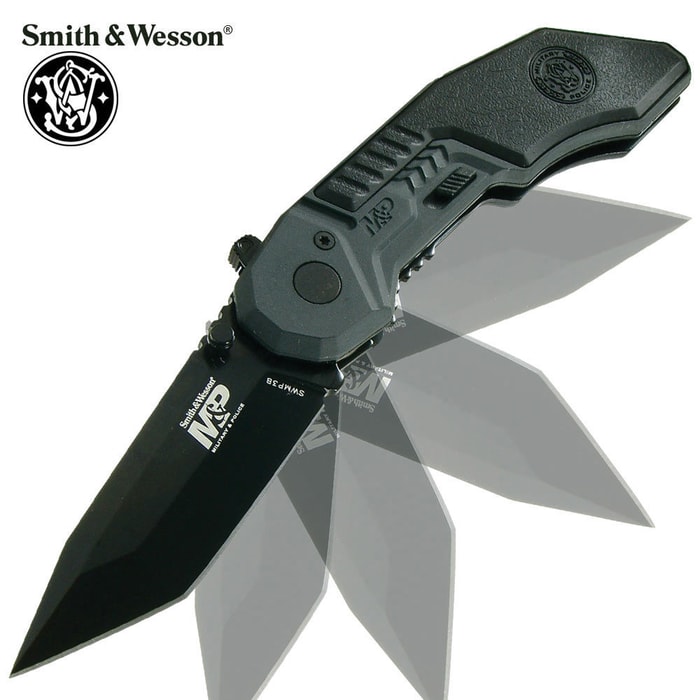 Smith & Wesson MP Series Three Black Folding Knife