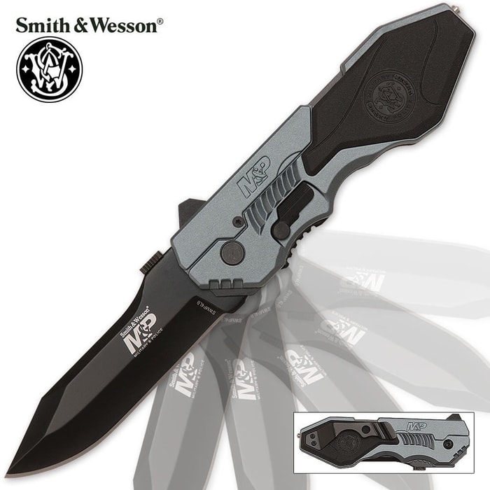 Smith & Wesson M&P Assisted Opening Pocket Knife Gun Metal 