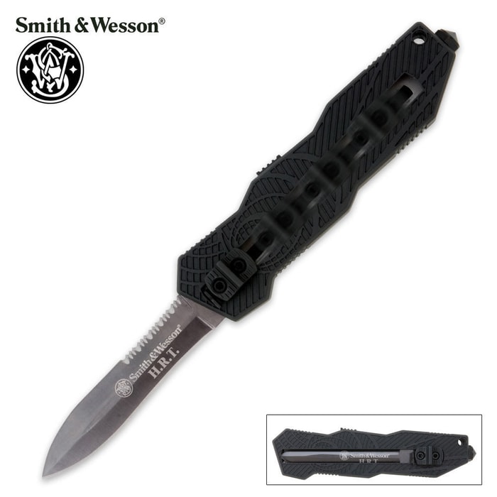Smith & Wesson OTF Assisted Opening Pocket Knife Spear Point