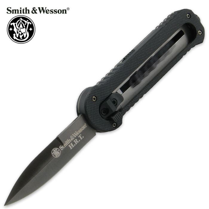 Smith & Wesson OTF Assisted Opening Pocket Knife Bayonet Point