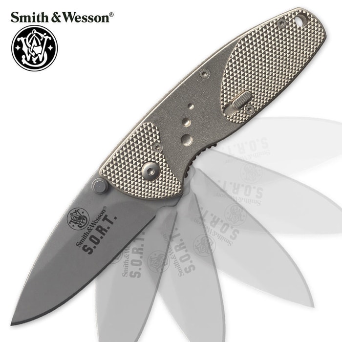 Smith & Wesson Silver S.O.R.T Assisted Folding Knife