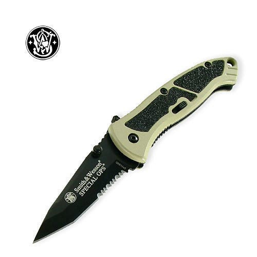 Smith & Wesson Small Serrated Special Ops SPECBSD Folding Knife