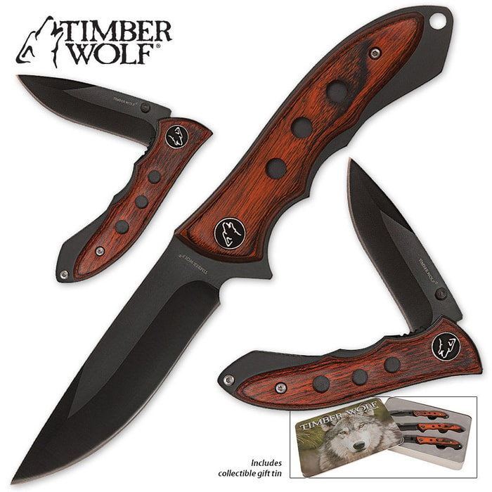 Timber Wolf Grizzly Outdoor Set in Tin
