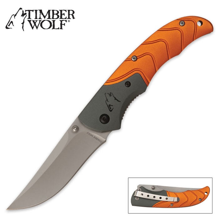 Timber Wolf Interrogator Folder Orange