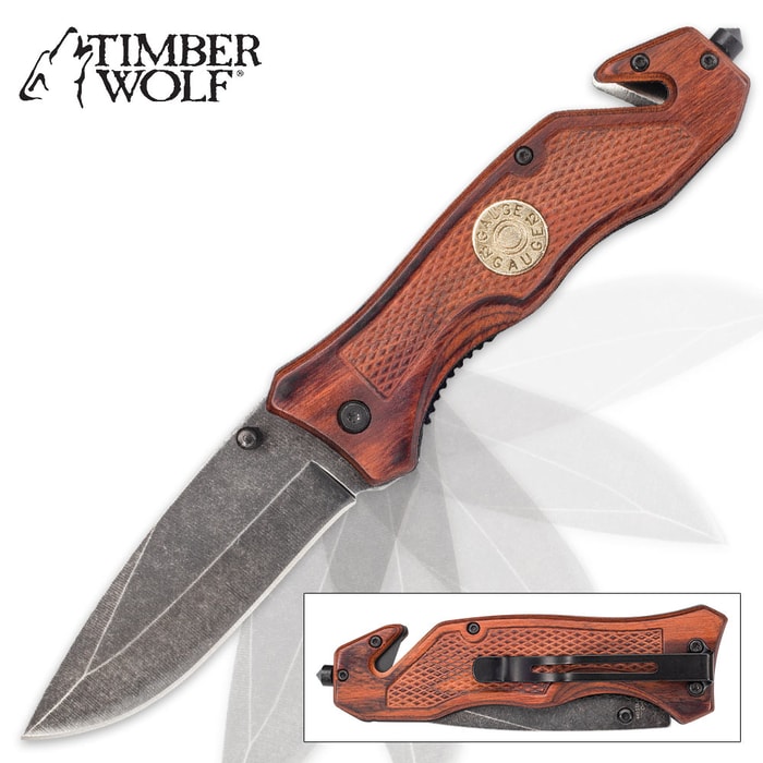 Timber Wolf 12 Gauge Shell Assisted Opening Pocket Knife