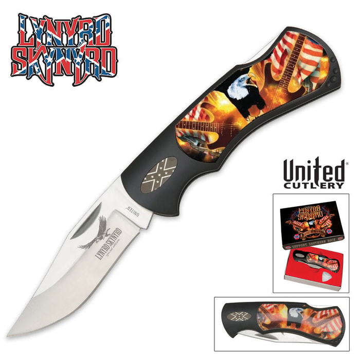United Cutlery Lynyrd Skynyrd Rebel Eagle Pocket Knife