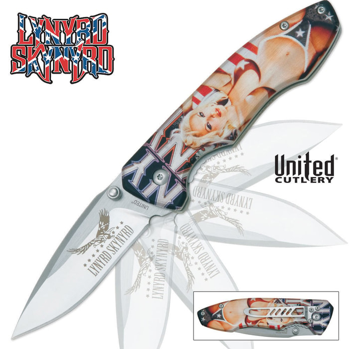 United Cutlery Tailwind Assisted Opening Lynyrd Skynyrd Sexy Lady Pocket Knife