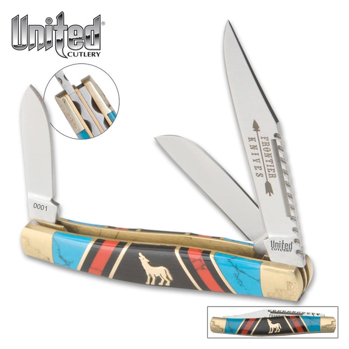 Frontier Collection Howling Wolf Stockman Knife