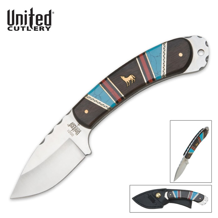 United Cutlery Frontier Wolf Skinner Knife & Sheath