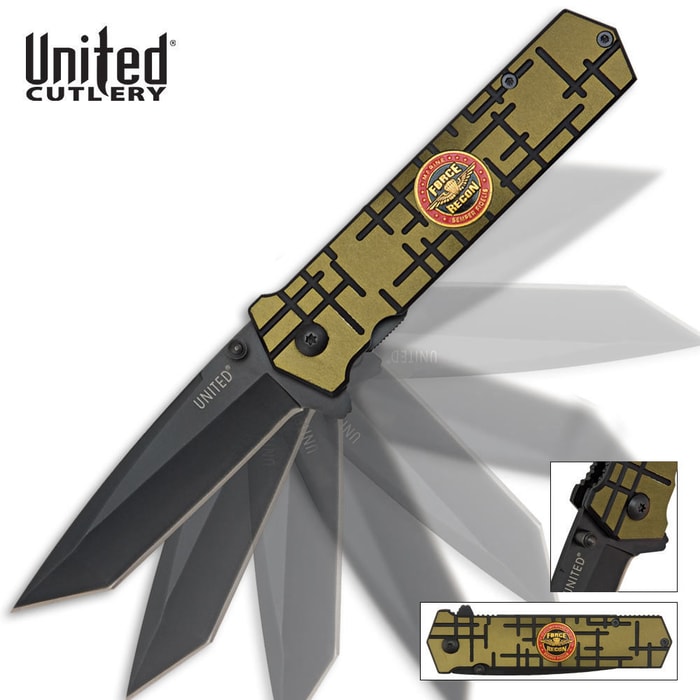 United Marine Recon Assisted Tanto Folding Knife