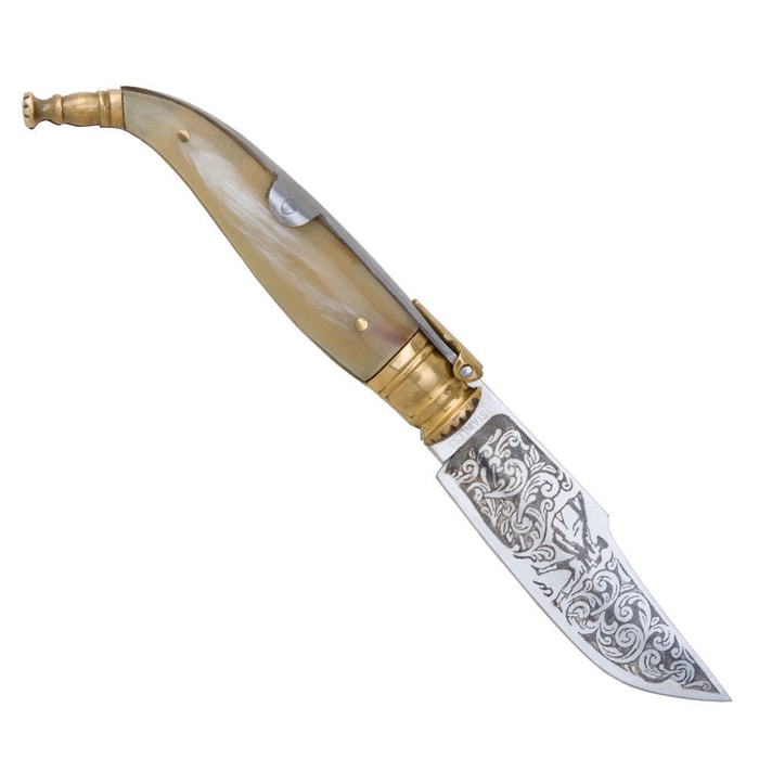Matador Horn Lockback Folding Knife