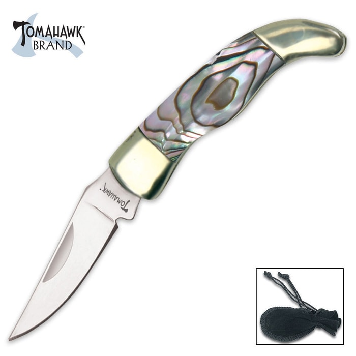 Tomahawk Mini Abalone Mini Folding Knife