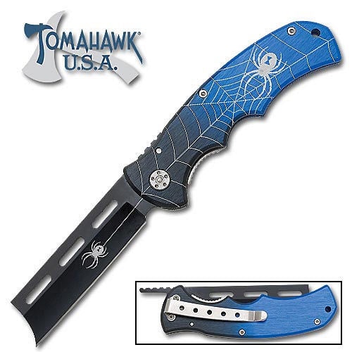 Tomahawk Wicked Blue Razor Folding Knife